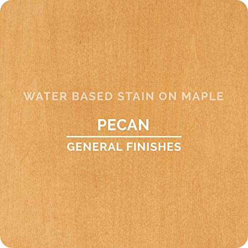 General Finishes Water Based Wood Stain, 1 Quart, Pecan - color: Pecan, size: 1 Quart