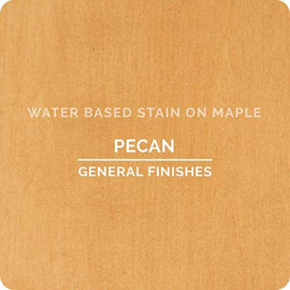 General Finishes Water Based Wood Stain, 1 Quart, Pecan - color: Pecan, size: 1 Quart