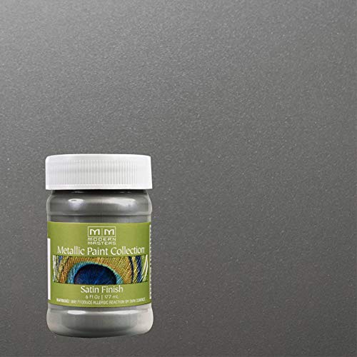 Modern Masters Satin Pewter Metallic Paint - color: Satin Pewter, size: 6 Fl Oz (Pack of 1)
