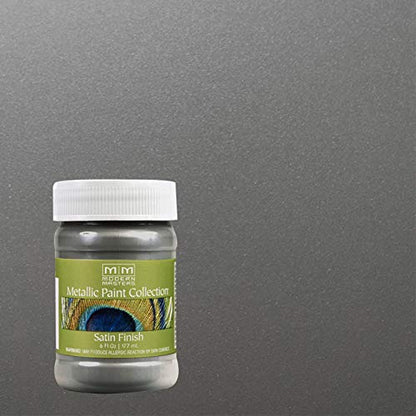 Modern Masters Satin Pewter Metallic Paint - color: Satin Pewter, size: 6 Fl Oz (Pack of 1)