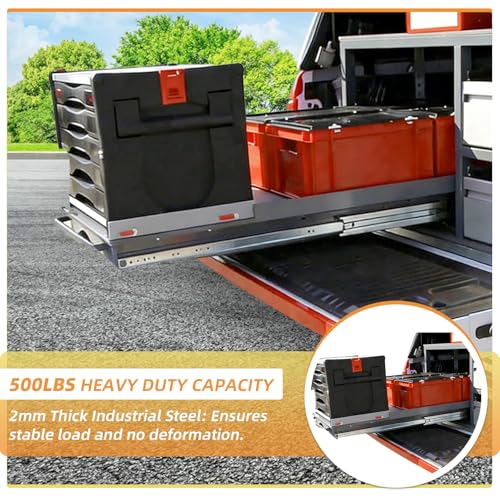 Heavy Duty Drawer Slides 12 14 16 18 20 22 24 26 28 30 32 34 36 40 44 48 52 56 60 Inch 450 Lbs Side Mount Full Extension Ball Bearing Rails Rail Tool Box Runner -W:76mm, 24 Inch - size: 24 Inch, style: Load:500 lb (No lock) -W:76mm