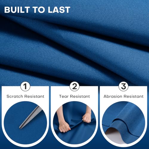Waterproof Upholstery Fabric by the Yard 600D Oxford, Ocean Blue - color: Ocean Blue, size: 1 Yard 36" x 58"