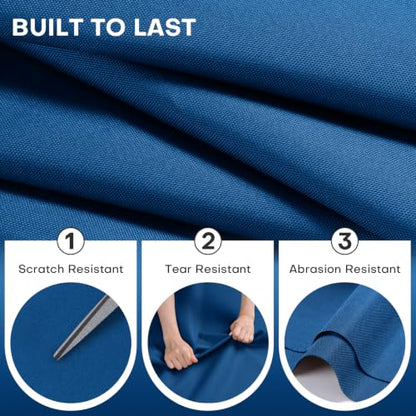 Waterproof Upholstery Fabric by the Yard 600D Oxford, Ocean Blue - color: Ocean Blue, size: 1 Yard 36" x 58"