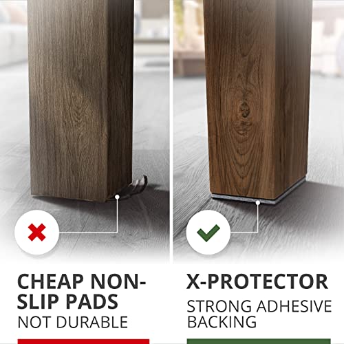 X-PROTECTOR Non Slip Furniture Pads – 4 PCS Premium Furniture Grippers 6"! - size: 6 inch 4 Square