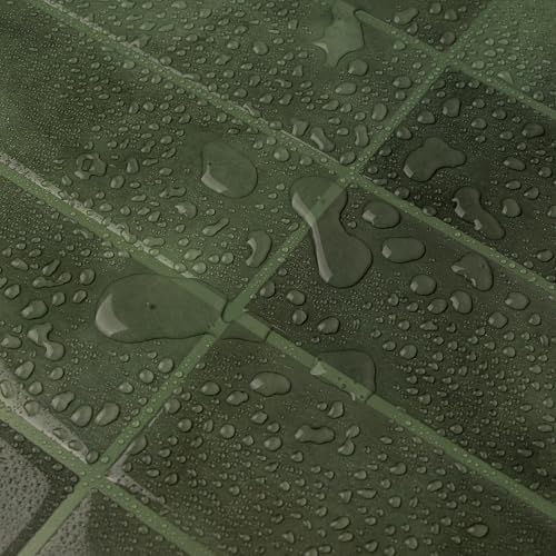 Alwayspon 12×12inch×10Pcs 2.5mm Thick Version Deep Green Marble Style 3D Vinyl Backsplash Tiles, Self-Adhesive Peel and Stick Wall Tile Stickers Stick on Subway Tiles for Kitchen Bathroom Wall - color: Deep Green