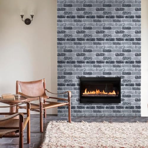 Commomy 3D Faux Brick Peel and Stick Tiles 10 pcs 11.8" x 11.8" - color: Brick-V