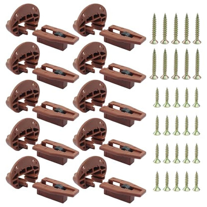 10 Sets Round Drawer Track Guide & Glides, Without Sleeves