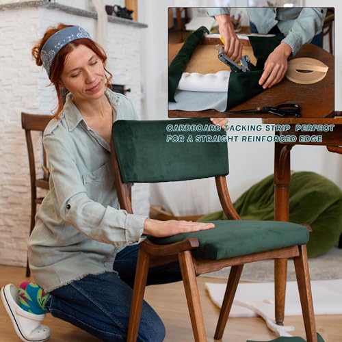 1/2" Upholstery Tack Strip, 39 Yard Hard Upholstery Sofa Making Strips Great for Making Professional Edges Repair on Furniture Chair Sofa,Longer Upholstery Tacking Strip - size: 39 yard x 1/2 Inch