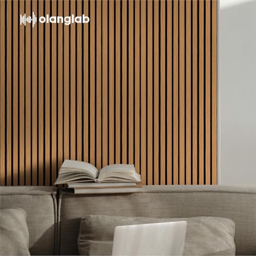 Olanglab Wood Panels for Wall 4Pack 94.5"x12.6" Cherry Toned - color: Cherry Toned