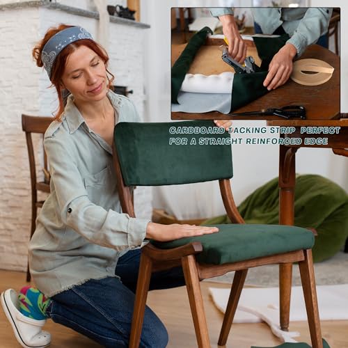 54 Yard Upholstery Tack Strip, 1/2 Inch Great for Making Professional Edges on Furniture, Couch, Chair, and Sofa - size: 54 yard