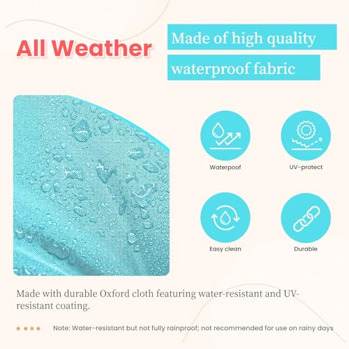 Wicker Chair Cushions 3 Piece Set, Waterproof Outdoor Cushion for Patio Furniture, Loveseat and U-Shaped Wicker Furniture Cushions, Teal - color: Teal