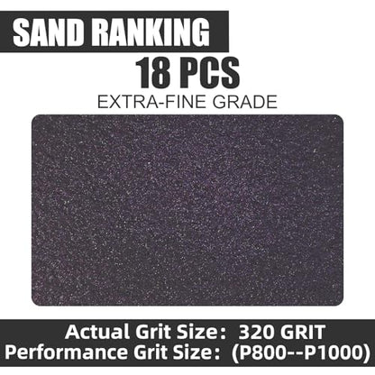 18pcs Sanding Sponge 320 grit Soft Sanding Block Washable and Reusable, Double-Sided Sponge Sanding Blocks Wet Dry Sandpaper Pad for Wood Metal FurniturePaint - style: 320 Grit 18pcs