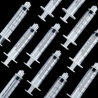 TecUnite 5 ml 20 Pack Plastic Syringes Without Needle for Liquid and Craft - size: 5 ML