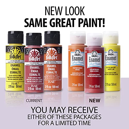 FolkArt 4035 Enamel Paint, 2 Ounce, Clear Medium - color: Clear Medium, size: 2 Fl Oz (Pack of 1)