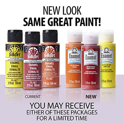 FolkArt 4035 Enamel Paint, 2 Ounce, Clear Medium - color: Clear Medium, size: 2 Fl Oz (Pack of 1)