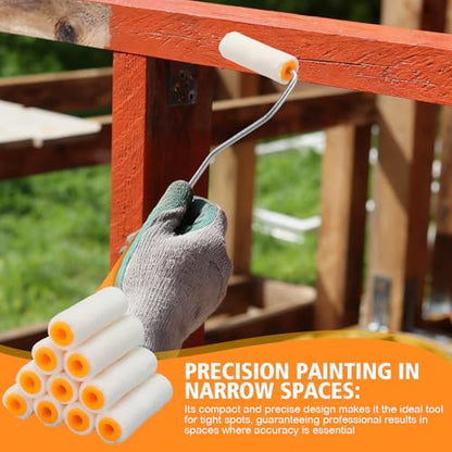 Honeydak 16 Pack Mini Paint Roller with Replacement Heads, 3 Inch - size: 3 Inch