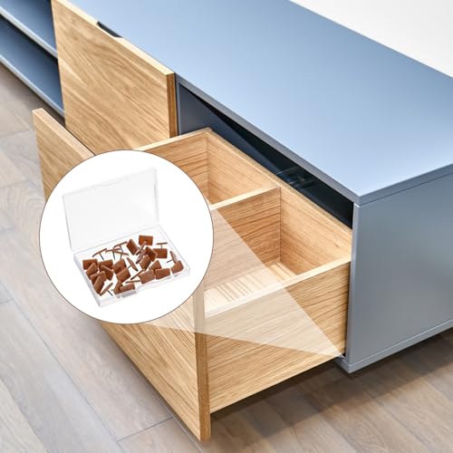 30 Pcs Tack-in Drawer Glides Drawer Slides 17×12mm Tack Glide for Repairing Dressers,Making The Drawers Slide Smoothly and Evenly