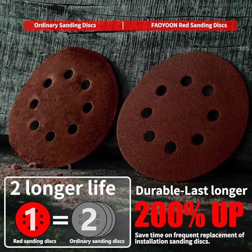 80 Grit 5 Inch Sanding Discs Hook and Loop, Sanding Disks, Sandpaper for Wood, 100 Pcs - style: 80 grit 100 Pcs