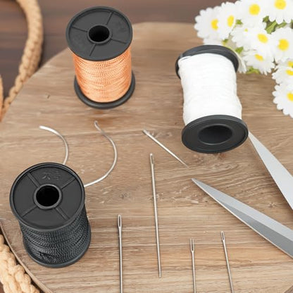 Poexuzi Upholstery Repair Sewing Kit Thread for Leather,Shoe,Carpet