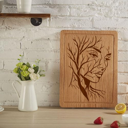 FINGERINSPIRE Tree Branch Face Painting Stencil 8.3x11.7inch with a Brush Hollowed Face Painting Stencils Facial Contours Drawing Template for Crafts Wood Canvas Furniture Wall Decoration - style: Tree Branch Face