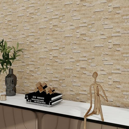 5-Pack Sina Pearl Natural Stone Peel & Stick Tile, 8mm Backsplash - color: Sina Pearl