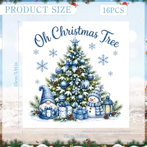 Christmas Rub on Transfers for Crafts, Winter Transfer Furniture Decals - style: Christmas Winter