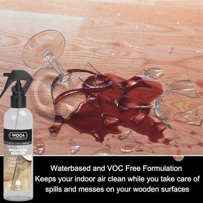 WOCA Wood Stain Remover Spray, Wood Spot Cleaner, 8.5 fl oz (250 ml)