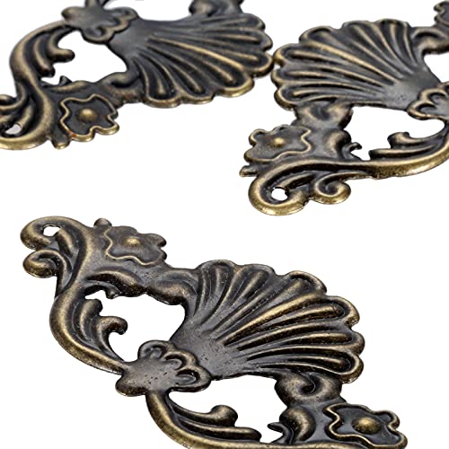 dophee 4Pcs Decorative Metal Corner Cover Protector Brace, 3.82"x1.85"