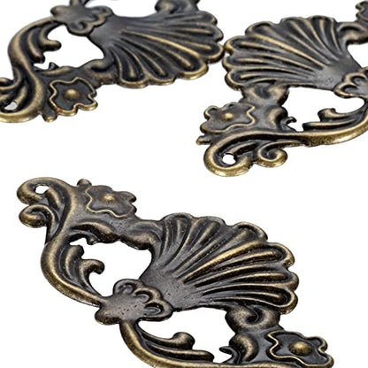 dophee 4Pcs Decorative Metal Corner Cover Protector Brace, 3.82"x1.85"