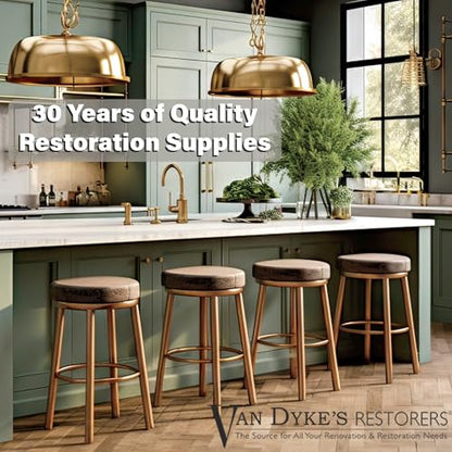 Van Dyke's Restorers Vintage Classic Solid Brass Square Cup Caster Wheel, Bronze, 1 1/4 Inch – Durable Furniture Caster for Chairs, Cabinets & DIY Projects - style: Square 1 1/4 Inch