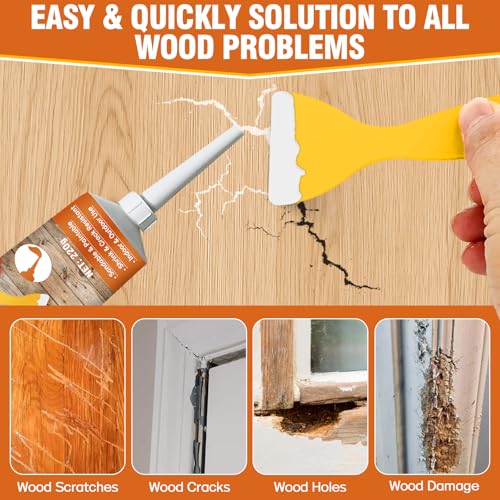 Wood Repair Kit, 7.76 oz Paintable Wood Filler Putty for Furniture DIY