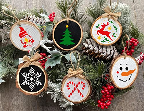 Christmas Stencils for Crafts Reusable 3" Small Holiday Stencils - style: Christmas 3"/50p