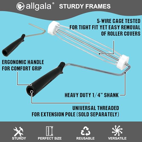 Allgala 23-Piece Ultimate Versatile DIY Decorating Painting Tool Kit with All You Need 9 Inch and 4 Inch Roller Kits - color: 23PC Ultimate