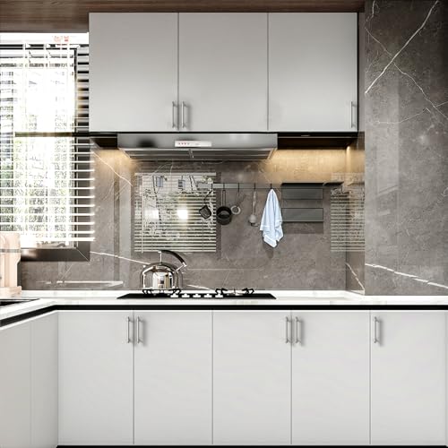 Asidrama 10 Pack 4 Inch Brushed Satin Nickel Kitchen Cabinet Handles - color: Brushed Satin Nickel, size: 4" Hole Center(102mm)