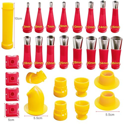 29PCS Universal Integrated Rubber Nozzle Tool Kit
