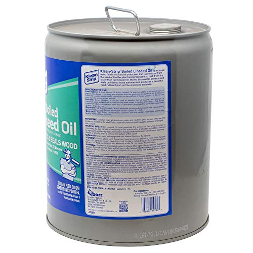 Klean Strip CLO45 Linseed Oil, Liquid, Clear Amber, 5 gal, Can
