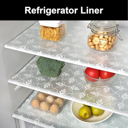 Cooyes Shelf Liners for Kitchen Cabinets - color: Aclear, size: 17.7"W x 236"L
