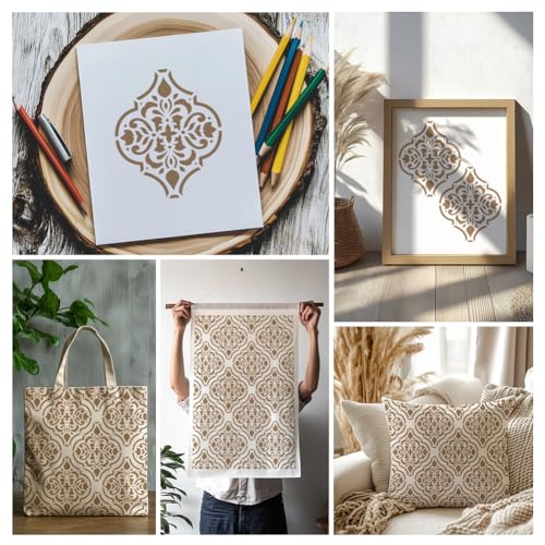 Arabesque Stencil, Splicing Moroccan Reusable Painting Template - style: Arabesque