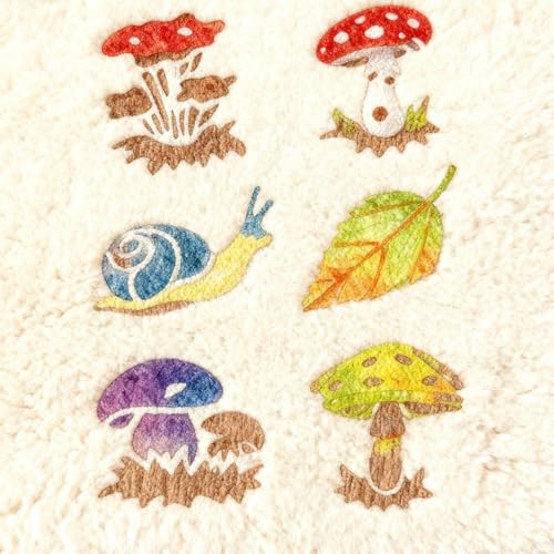 TIAMECH A4 Reusable Snail Mushroom Stencil for Painting - style: Snail Mushroom