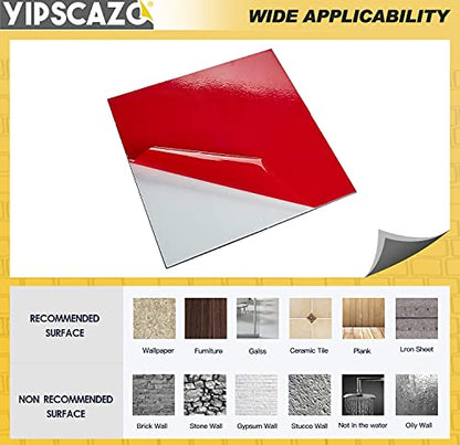 Yipscazo 10 Sheet Peel and Stick Backsplash Mosaic Tiles Stainless Steel Metal Look Kitchen Backsplash Stick on Tiles for Stove, Bathroom, Laundry in Silver (11.8'' x 11.8'') - color: Square Sheet