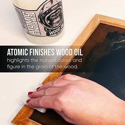 Atomic Finishes Classic Oil Finish – 32 oz | Premium Food-Safe Wood Oil - size: 32 Ounce
