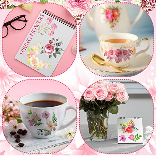 Frienda 24 Sheets Rub on Transfers for Crafts, Floral - style: Floral