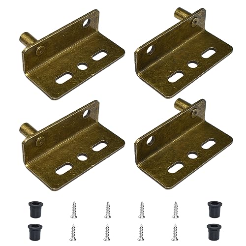 Aifeier ET 2 Sets Pivot Hinges Bronze Heavy Duty Concealed Shaft - color: Bronze