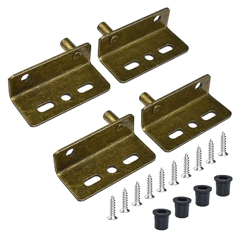 Aifeier ET 2 Sets Pivot Hinges Bronze Heavy Duty Concealed Shaft - color: Bronze