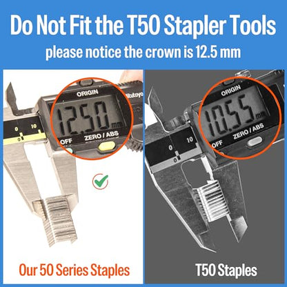 meite 20 Gauge Staples, 1/2" (12.5mm) Crown, 3/8-Inch Length, 5,040 PCS - size: 3/8" (10 mm), style: 1 Box