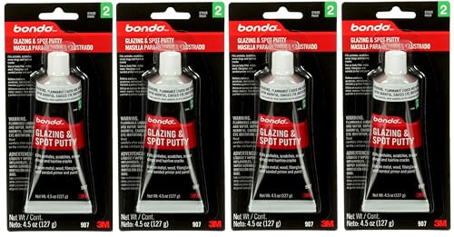 3M Bondo 907 Glazing and Spot Putty - 4.5 oz, 4 Pack