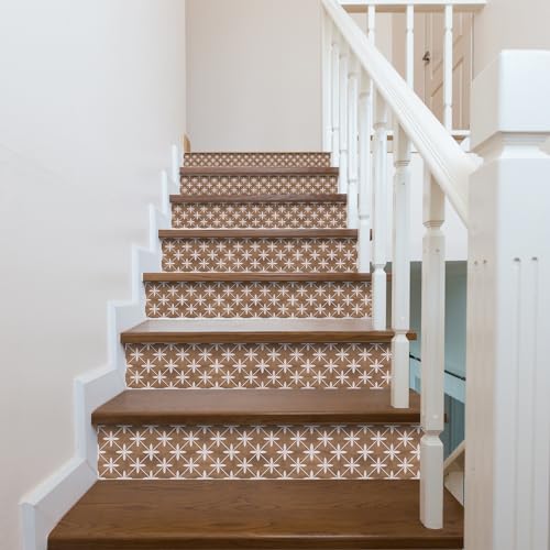 Peel and Stick Backsplash Tile Sticker,15pcs Brown,5.91"x11.81" - color: Hzw-gas-026, size: 5.91 x 11.81 inch