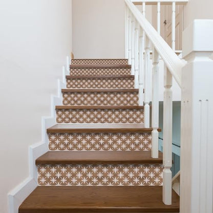 Peel and Stick Backsplash Tile Sticker,15pcs Brown,5.91"x11.81" - color: Hzw-gas-026, size: 5.91 x 11.81 inch