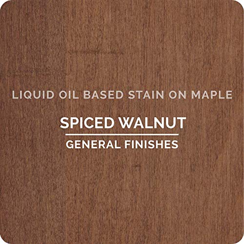 General Finishes Oil Based Penetrating Wood Stain, 1/2 Pint, Spiced Walnut - color: Spiced Walnut, size: 1 Half-Pint