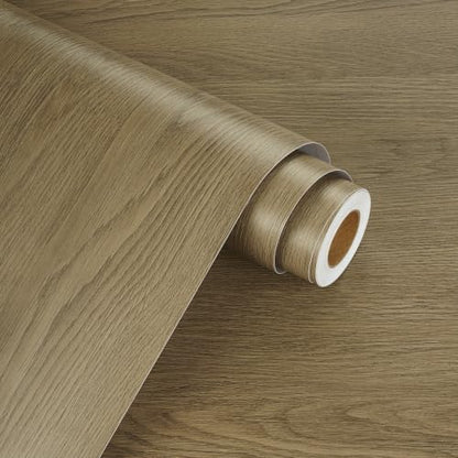 WESTICK Brown Wood Contact Paper for Countertops Waterproof Wood Wallpaper - size: 15.8" x 80"